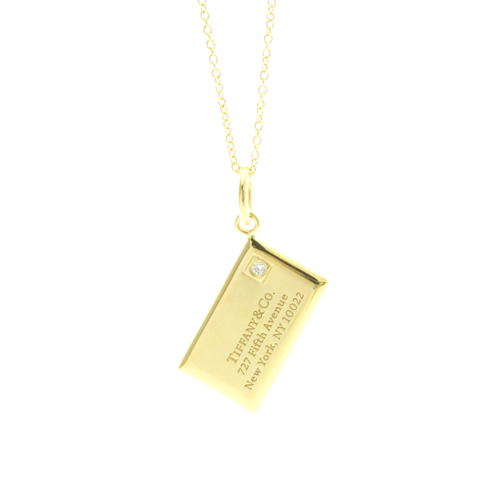 TIFFANY & CO. 18k Gold Diamond Necklace